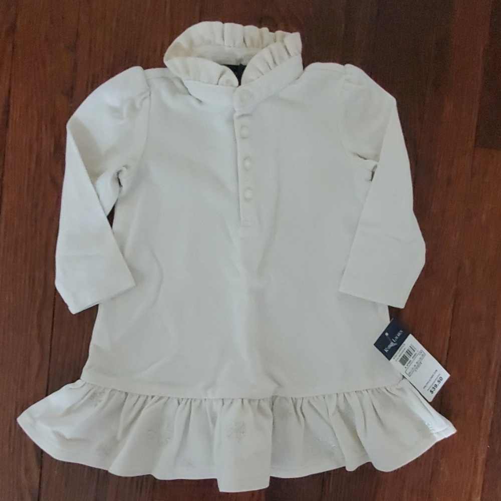 NWT 12 month Ralph Lauren snowflake dress